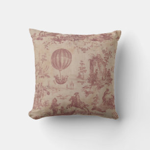 Toile de jouy Illustration Cushion Kussen