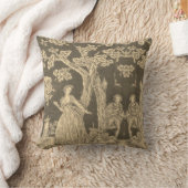 Toile de jouy Illustration Cushion Kussen (Deken)