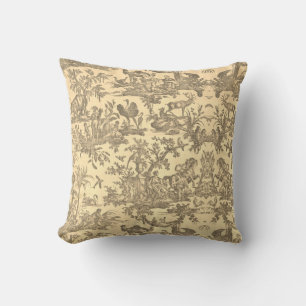 Toile de jouy  Illustration Cushion Kussen