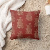Toile de jouy Illustration Dark Red Kussen (Deken)