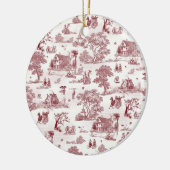 Toile De Jouy -  middag Keramisch Ornament (Links)