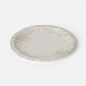 Toile de jouy papieren bordje (Gekanteld)