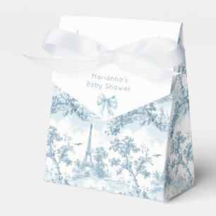 Toile de Jouy Parijse  Baby shower Bedankdoosjes