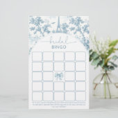 Toile de Jouy Paris Vrijgezellenfeest bingo spel (Staand voorkant)