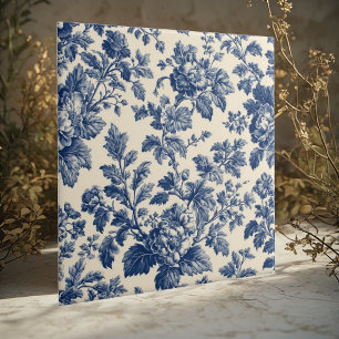 Toile De Jouy Pastorale Platteland Bloemmotieven Tegeltje