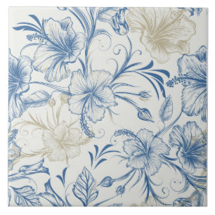 Toile-De-Jouy-patroon Tegeltje