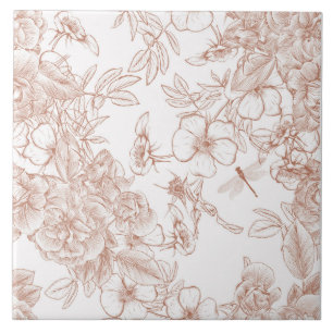Toile-De-Jouy-patroon Tegeltje