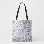 Toile De Jouy Pattern Draagtas (Voorkant)