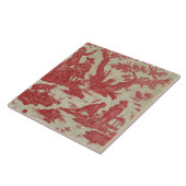  toile de Jouy Picturesque Scene Tile Tegeltje (Zijkant)