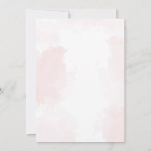 Toile De Jouy Pink Girl Birthday Party Kaart (Achterkant)