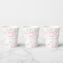 Toile De Jouy Roze Strik Meisje Baby Borrel