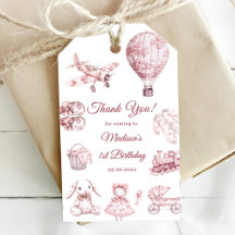 Toile De Jouy Roze Verjaardagsfeest