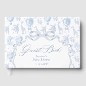 Toile de Jouy Safari Baby shower Gastenboek (Voorkant)