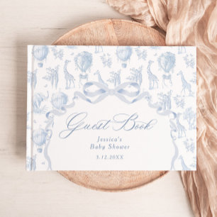 Toile de Jouy Safari Baby shower Gastenboek
