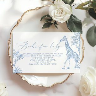 Toile de jouy Safari Boeken voor baby ticket Informatiekaartje