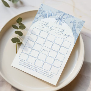 Toile de jouy Safari dieren Baby bingo spel