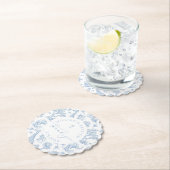 Toile de Jouy Safari Jongensdoop Dank u Kartonnen Onderzetters (Insitu)