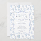 Toile de Jouy Safari Oh Boy Baby shower Invitation (Devant)