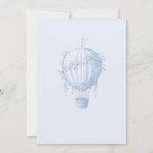 Toile de Jouy Safari Oh Boy Baby shower Invitation (Dos)