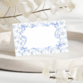 Toile de Jouy Teddy Bear en Bow