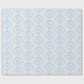 Toile de Jouy Teddy  Rocking Horse Blauw Cadeaupapier (Vlak)