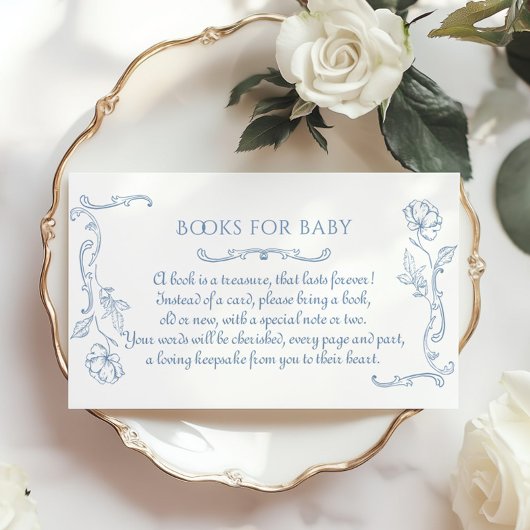 Toile de jouy teddybeer Boeken voor baby Informatiekaartje