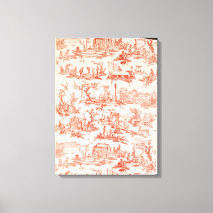 Toile de Jouy, ter illustratie van de processen va Canvas Afdruk