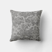 Toile de jouy Vintage Illustration Coussin (Verso)