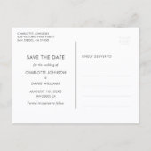 Toile de jute sarcelle faire-part de mariage rusti (Dos)