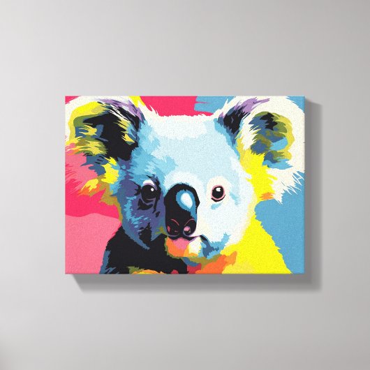 Toile de koala colorée enveloppée (Recto)