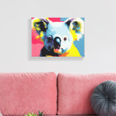 Toile de koala colorée enveloppée (Insitu(Salon))