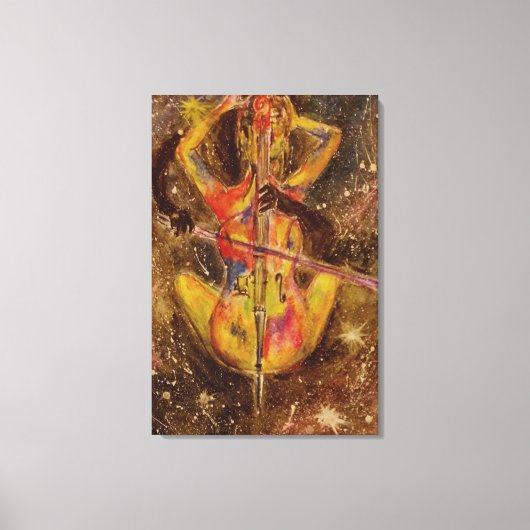 Toile de la Dame au Violoncelle Impression dans l' (Recto)
