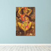 Toile de la Dame au Violoncelle Impression dans l' (Insitu (Plancher de Bois))