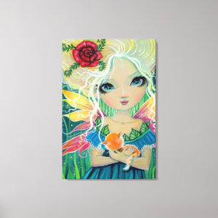 Toile de la fée de Cannelle, œuvre d'art en acryli