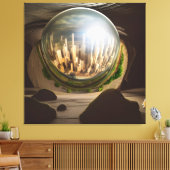 Toile de la grotte de Surreal Glass World Plato (Insitu(Salon))