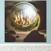 Toile de la grotte de Surreal Glass World Plato (Insitu (Plancher de Bois))