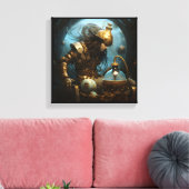 Toile de la Vierge du zodiaque Verseau (Insitu(Salon))