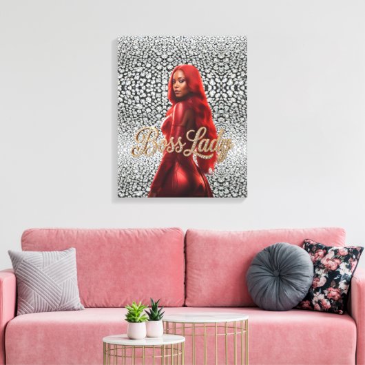 Toile de Lady Boss (Insitu(Salon))