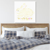 Toile de lapin Wor(l)d Imprimer (Insitu(Chambre))