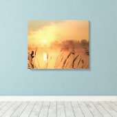 Toile de lever de soleil sur fond (Insitu (Plancher de Bois))
