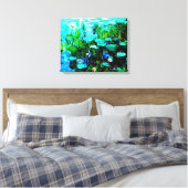 Toile de Lillies de l'eau de Monet (Insitu(Chambre))