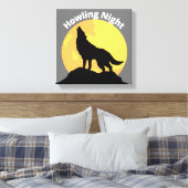Toile de loup Howling Imprimer l'art mural (Insitu(Chambre))