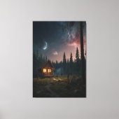 Toile de lune cosmique - Décor mural céleste (Recto)