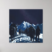 Toile de luxe Mount Everest Caravane de Nuit (Recto)