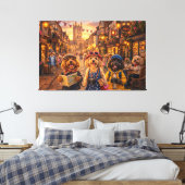 Toile de luxe représentant un Cockapoo de Canterbu (Insitu(Chambre))