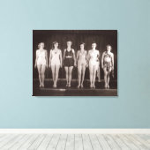 Toile de maillots de bain vintages Imprimer - 1780 (Insitu (Plancher de Bois))