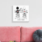 Toile de Mariage de motocyclette personnalisée Imp (Insitu(Salon))