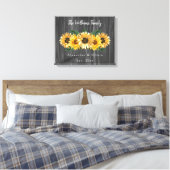Toile de Mariage de tournesol Patiné rustique Impr (Insitu(Chambre))