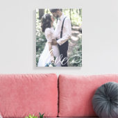 Toile de mariage Love Script (Insitu(Salon))