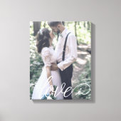 Toile de mariage Love Script (Recto)